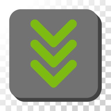 Yuvarlatılmış Kare vektör düğmesini aşağı çift ok ucu