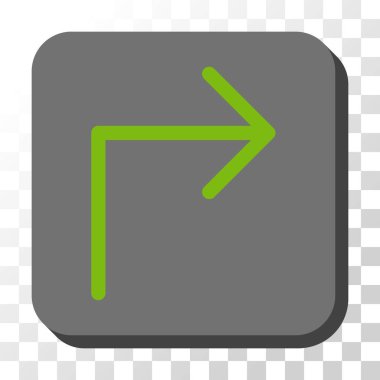 Doğru yuvarlatılmış kare vektör düğmesini kapatma