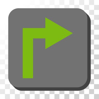 Doğru yuvarlatılmış kare vektör düğmesini kapatma