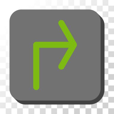 Doğru yuvarlatılmış kare vektör düğmesini kapatma