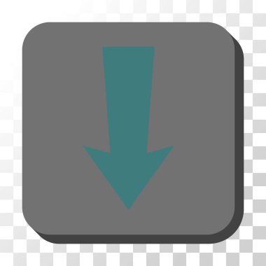 Yuvarlatılmış Kare vektör düğmesini aşağı ok