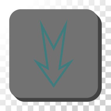 Yuvarlatılmış Kare vektör düğmesini aşağı ok