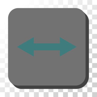 Yatay Flip yuvarlak kare vektör düğmesi