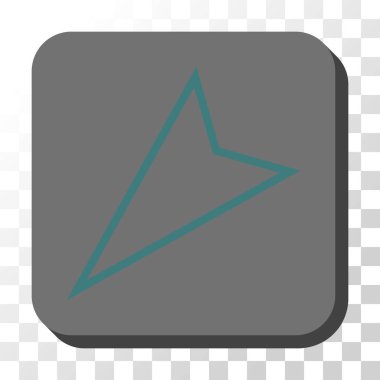 İşaretçi sol aşağı kare vektör düğmesini yuvarlak