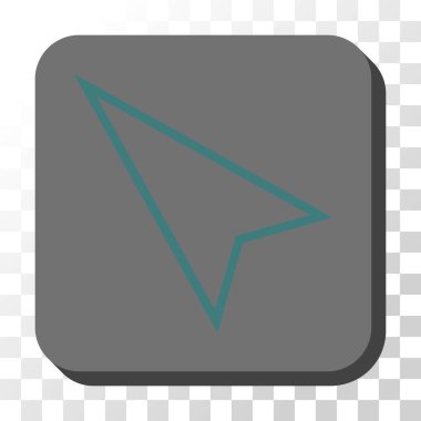 İşaretçi sol kadar kare vektör düğmesini yuvarlak