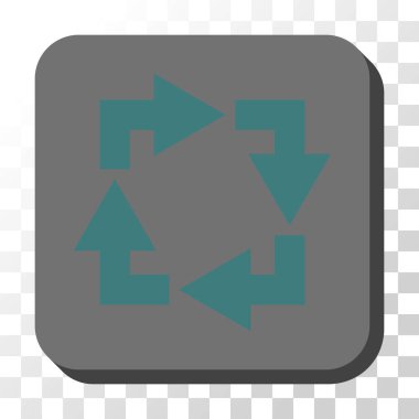 Yuvarlatılmış Kare vektör düğmesini geri dönüşüm