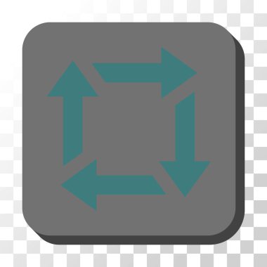 Yuvarlatılmış Kare vektör düğmesini geri dönüşüm