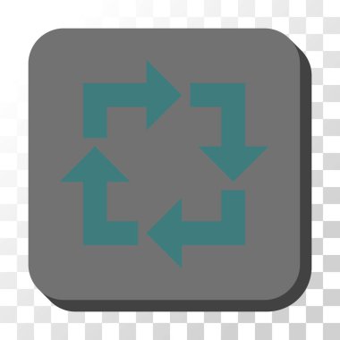 Yuvarlatılmış Kare vektör düğmesini geri dönüşüm