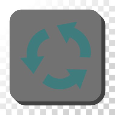 Yuvarlatılmış Kare vektör düğmesini geri dönüşüm