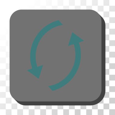 Yenile yuvarlatılmış kare vektör düğmesi