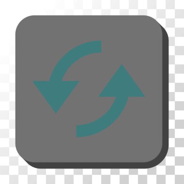 Yenile yuvarlatılmış kare vektör düğmesi