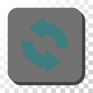 Yenile yuvarlatılmış kare vektör düğmesi