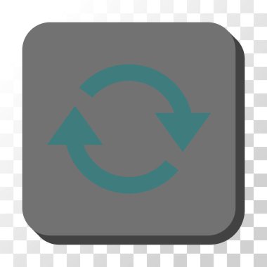 Yenile yuvarlatılmış kare vektör düğmesi