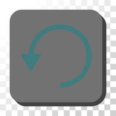 CCW yuvarlatılmış kare vektör düğmeyi döndürmek