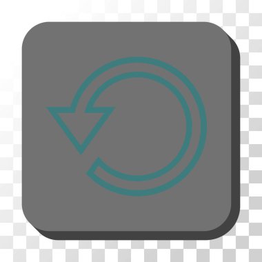 Yuvarlatılmış Kare vektör düğmeyi döndürmek