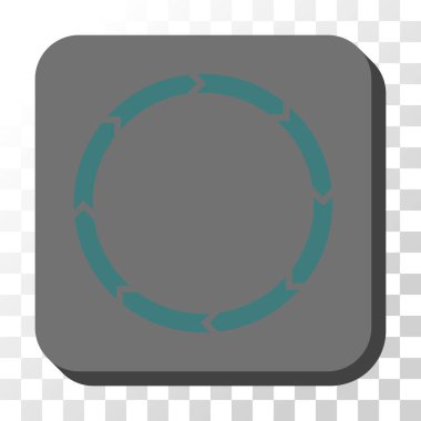 Yönü yuvarlatılmış kare vektör düğmesi