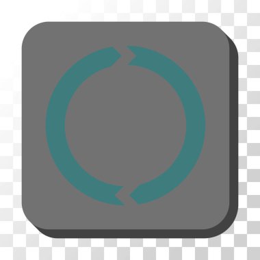 Yönü yuvarlatılmış kare vektör düğmesi