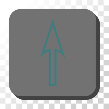 Yuvarlatılmış Kare vektör düğmesini yukarı ok keskin