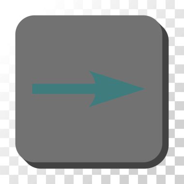 Keskin ok sağ yuvarlak kare vektör düğmesi