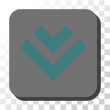 Yuvarlatılmış Kare vektör düğmesini basılı vardiya