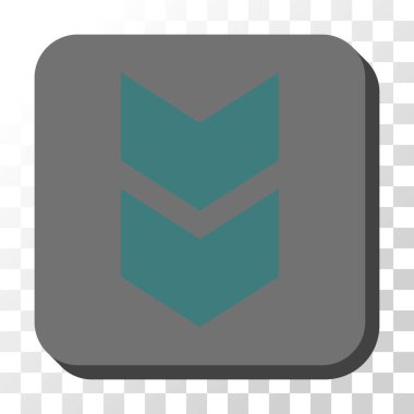 Yuvarlatılmış Kare vektör düğmesini basılı vardiya