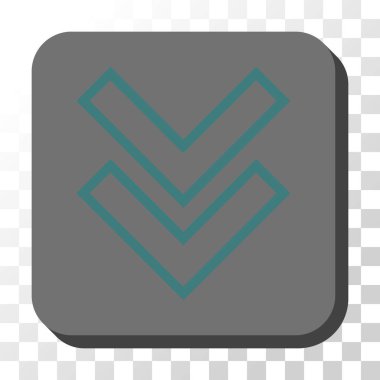 Yuvarlatılmış Kare vektör düğmesini basılı vardiya