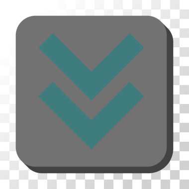 Yuvarlatılmış Kare vektör düğmesini basılı vardiya