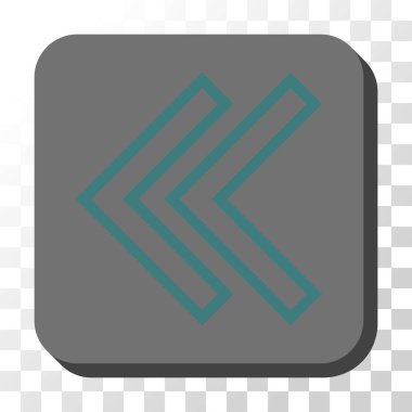 Sola kaydırma yuvarlak kare vektör düğmesi