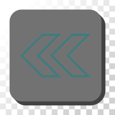 Sola kaydırma yuvarlak kare vektör düğmesi