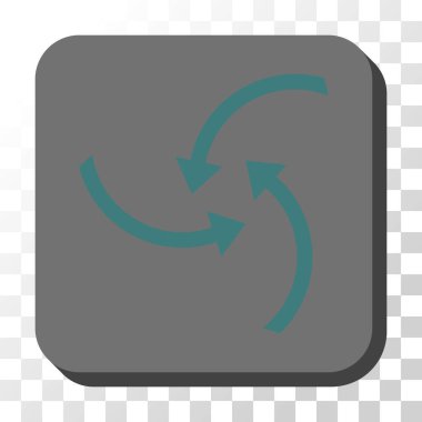 Oklar yuvarlatılmış kare vektör düğmesini girdap