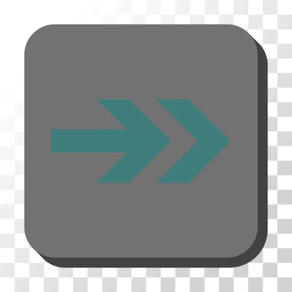 Βέλος δεξιά στρογγυλεμένο τετράγωνο διάνυσμα κουμπί — Διανυσματικό Αρχείο