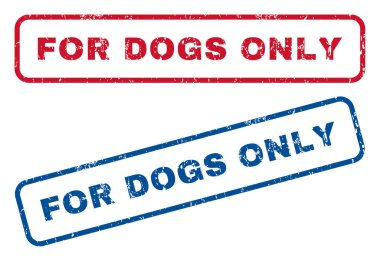 Köpekler tek lastik pullar için