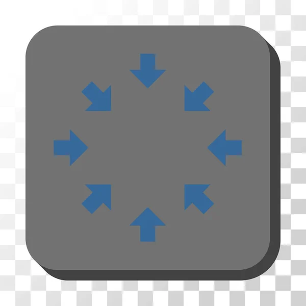 Flèches compactes arrondies Bouton vectoriel carré — Image vectorielle