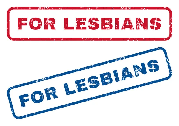 Para Lesbianas Sellos de goma — Vector de stock