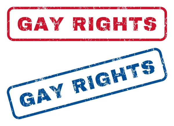 Direitos dos homossexuais Carimbos de borracha — Vetor de Stock