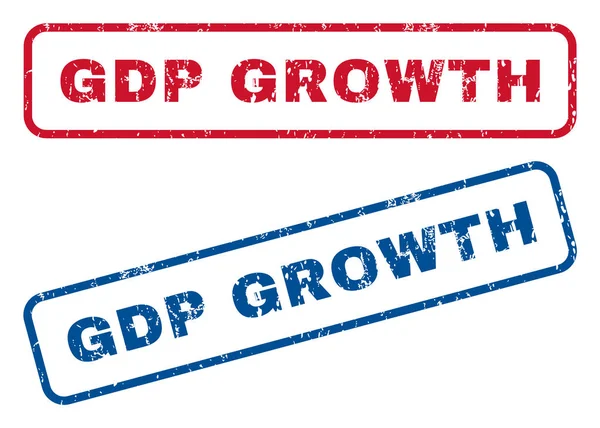 GDP növekedési gumi bélyegzők — Stock Vector