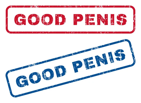 Good Penis Rubber Stamps — Stockvector