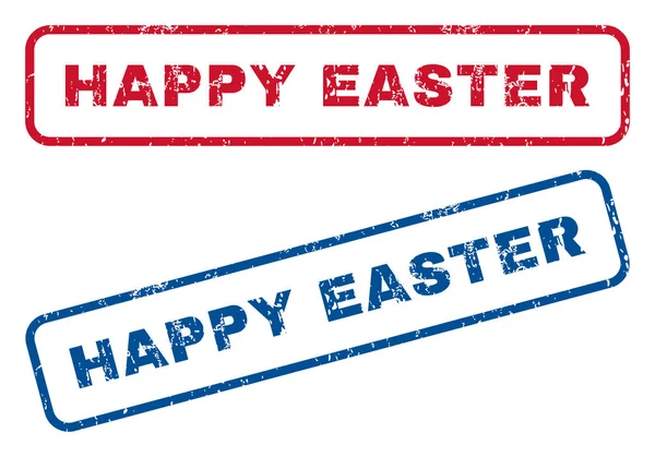 Happy Easter Rubber Stamps — Stock Vector