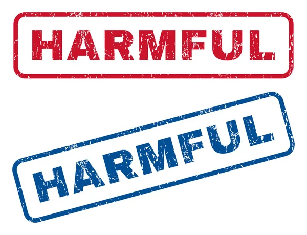 Harmful Rubber Stamps — Stock Vector