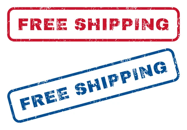 Free Shipping Rubber Stamps — Stock Vector