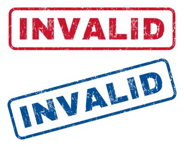 Geçersiz lastik pullar