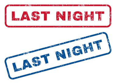 Dün gece lastik pullar