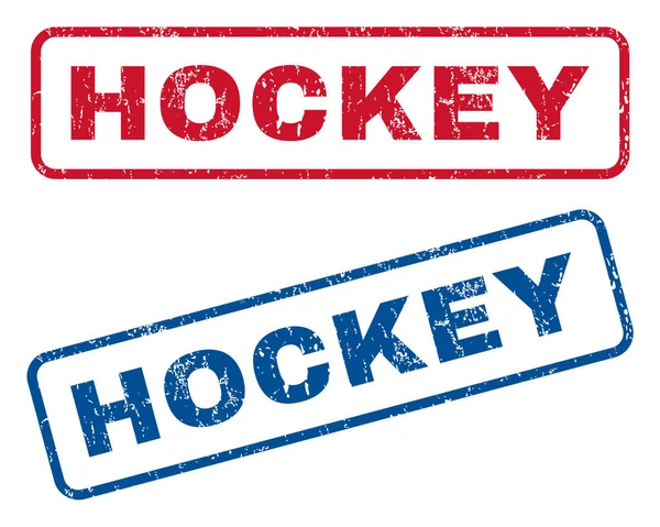 Timbres en caoutchouc hockey — Image vectorielle