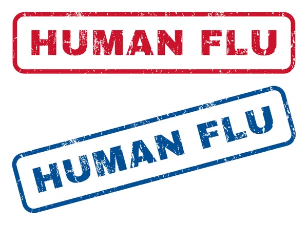 Gumová razítka lidské chřipky — Stockový vektor