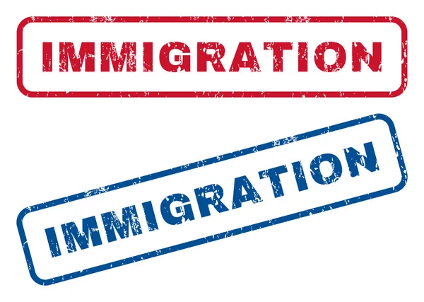 Inmigración Sellos de goma — Vector de stock