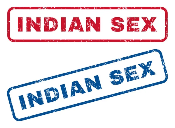 Selos de borracha de sexo indiano — Vetor de Stock