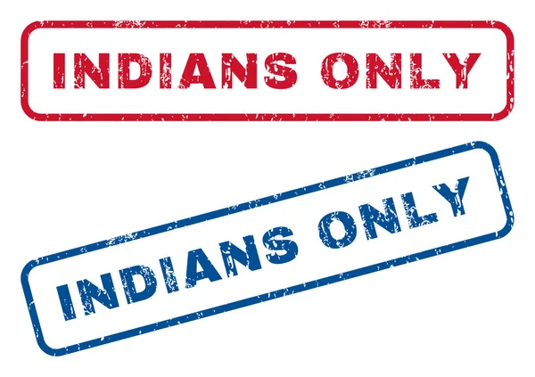Резиновые марки только для индейцев — стоковый вектор
