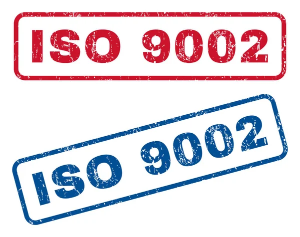 Gumová razítka ISO 9002 — Stockový vektor