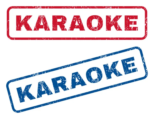 Francobolli di gomma Karaoke — Vettoriale Stock