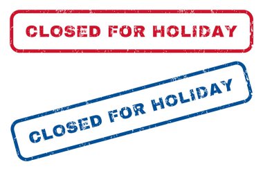 Tatil lastik pullar için kapalı